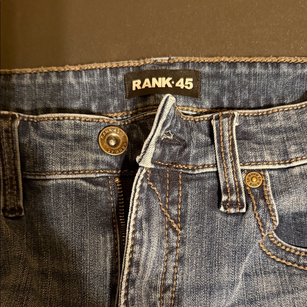 Rank 45 Men's Classic Bootcut Jeans - Dark Blue
